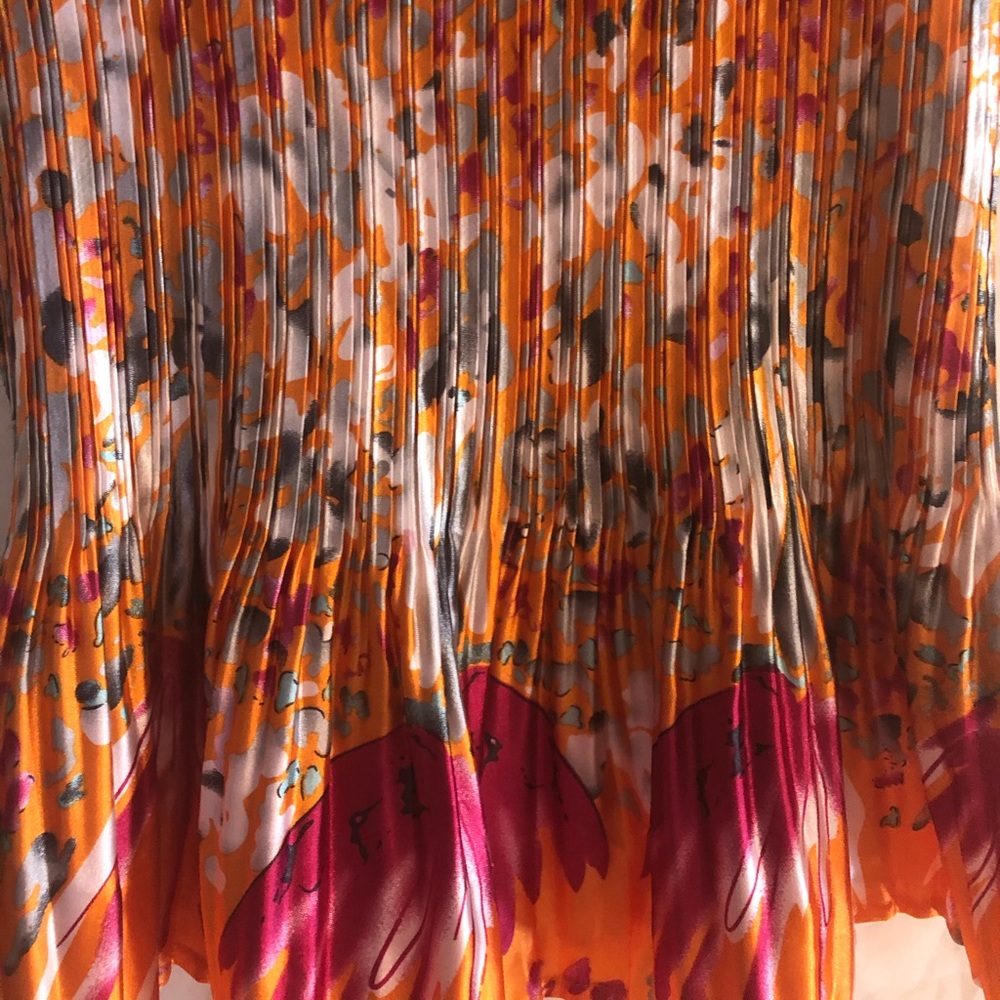 Satin Accordion Fold Shirt